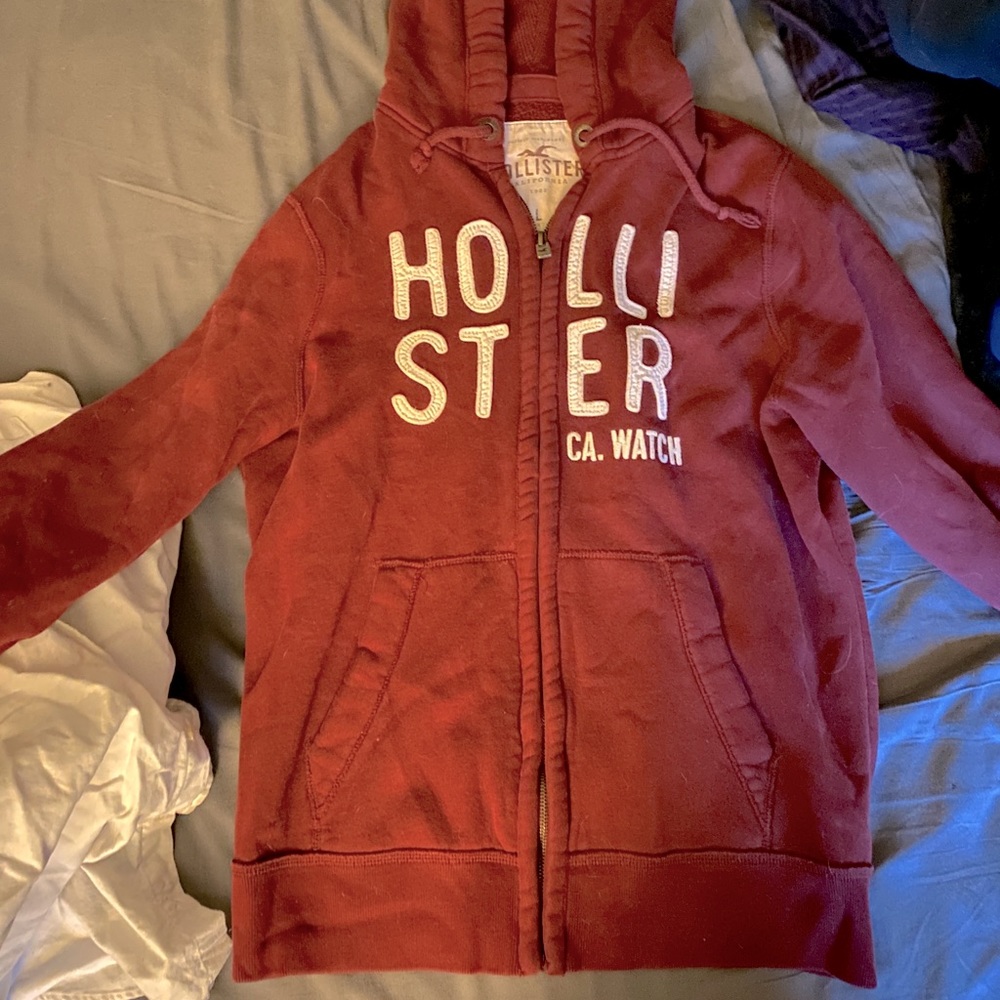Red Hollister hoodie